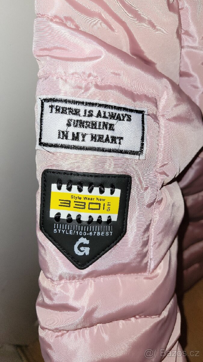 Dámský světle růžový kabát - 4