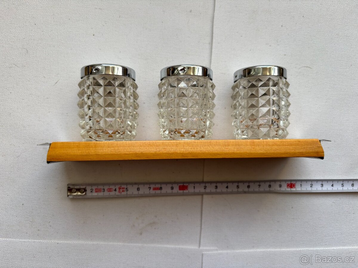 Retro slánka, pepřenka, párátkovník, lisované sklo - 4