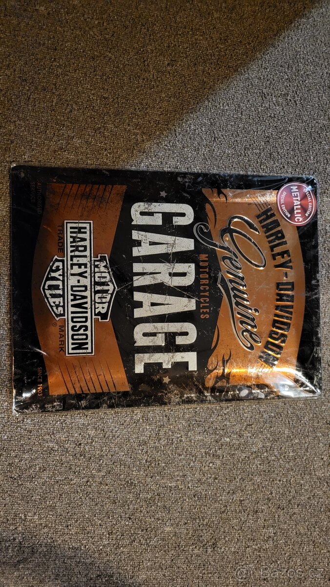 Harley Davidson - originální plechové cedule - 4