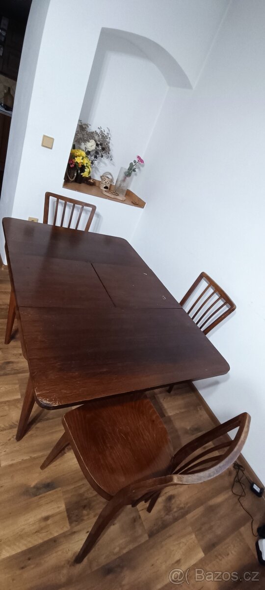 Jídelní stůl, 3x židle - 4