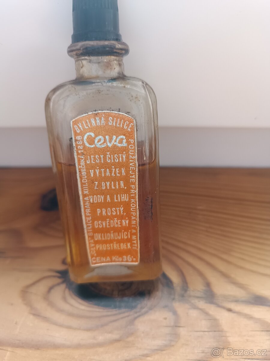 Retro starý bylinný přípravek CEVA - 4