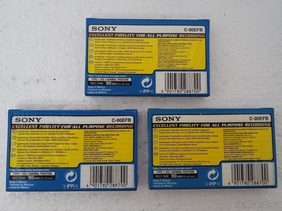 Sony EF90 C-90EFB Retro Audiokazeta - 4