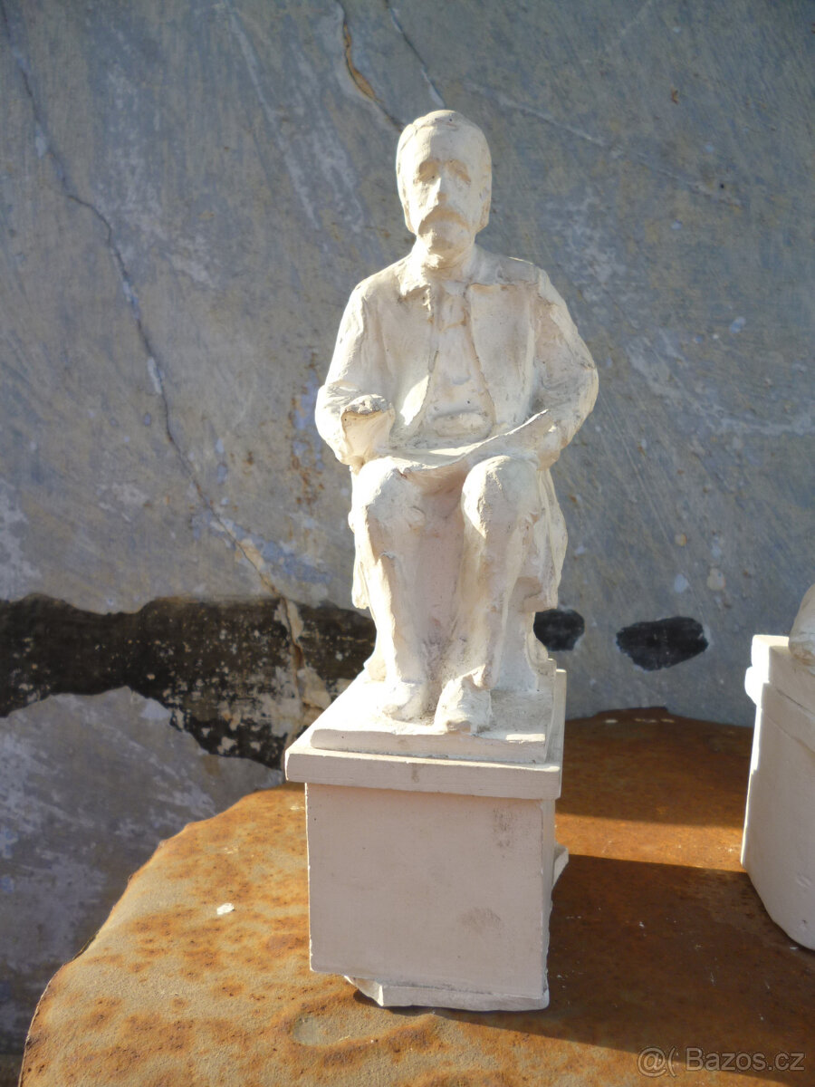3x sádrová socha Bedřicha Smetany - 4