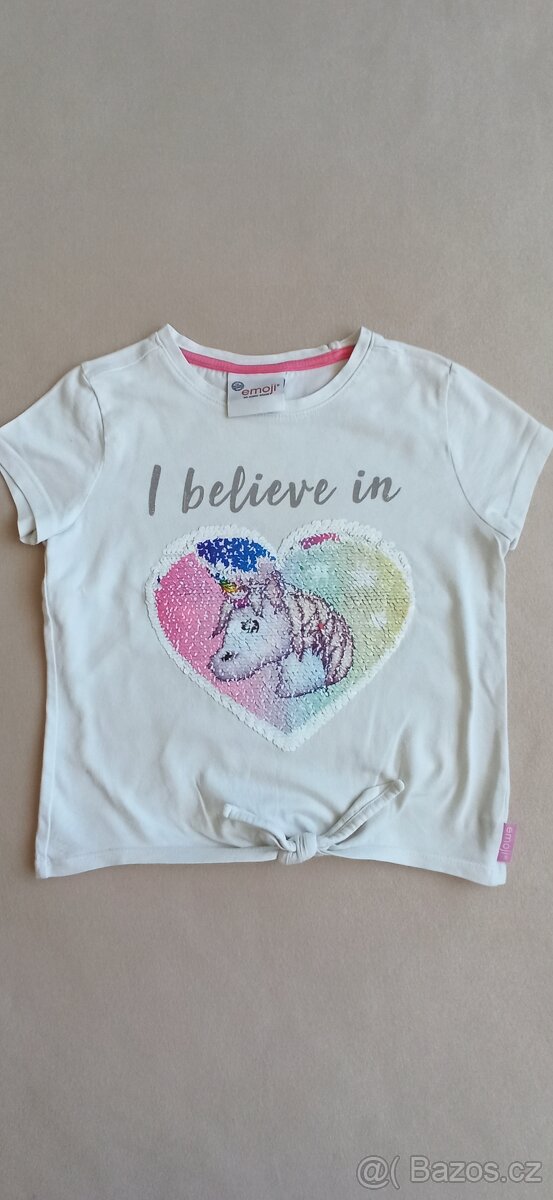 Kalhoty + trička, vel. 134 - 4