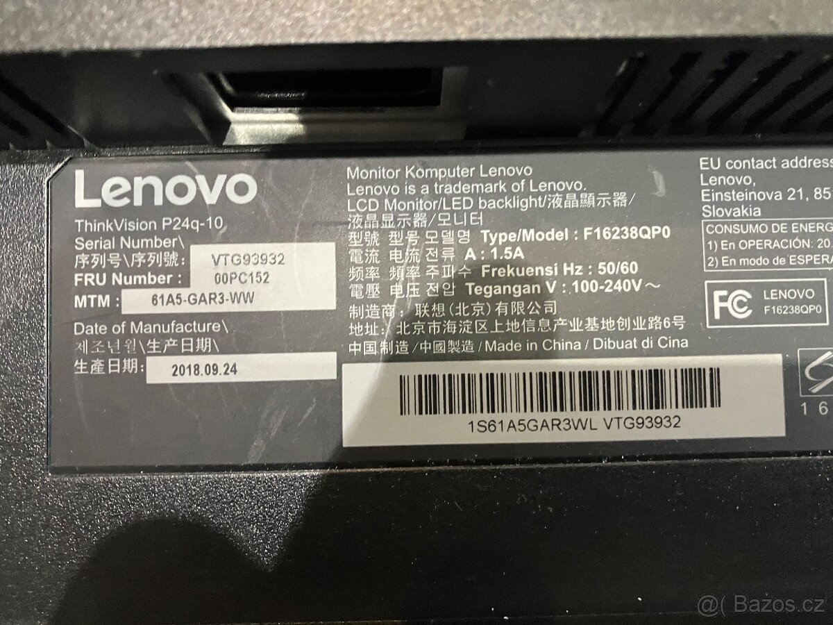 Lenovo ThinkVision P24q-10 QuadHD - 4
