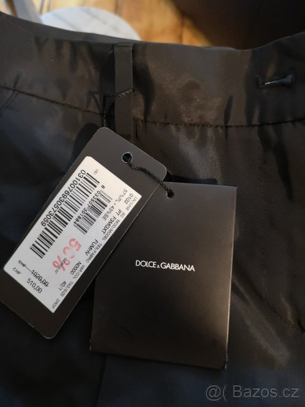 Luxusní nové dámské kalhoty DG vel 40 - 4