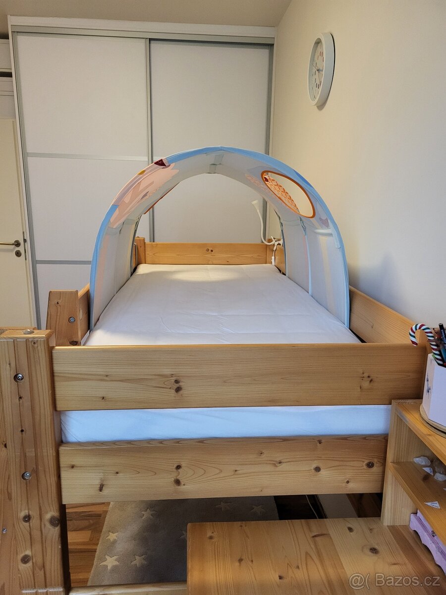 Dětská zvýšená postel/ patrová postel Gazel Sendy - masiv - 4