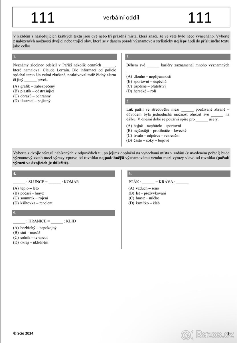 Scio testy zsv, osp - 4