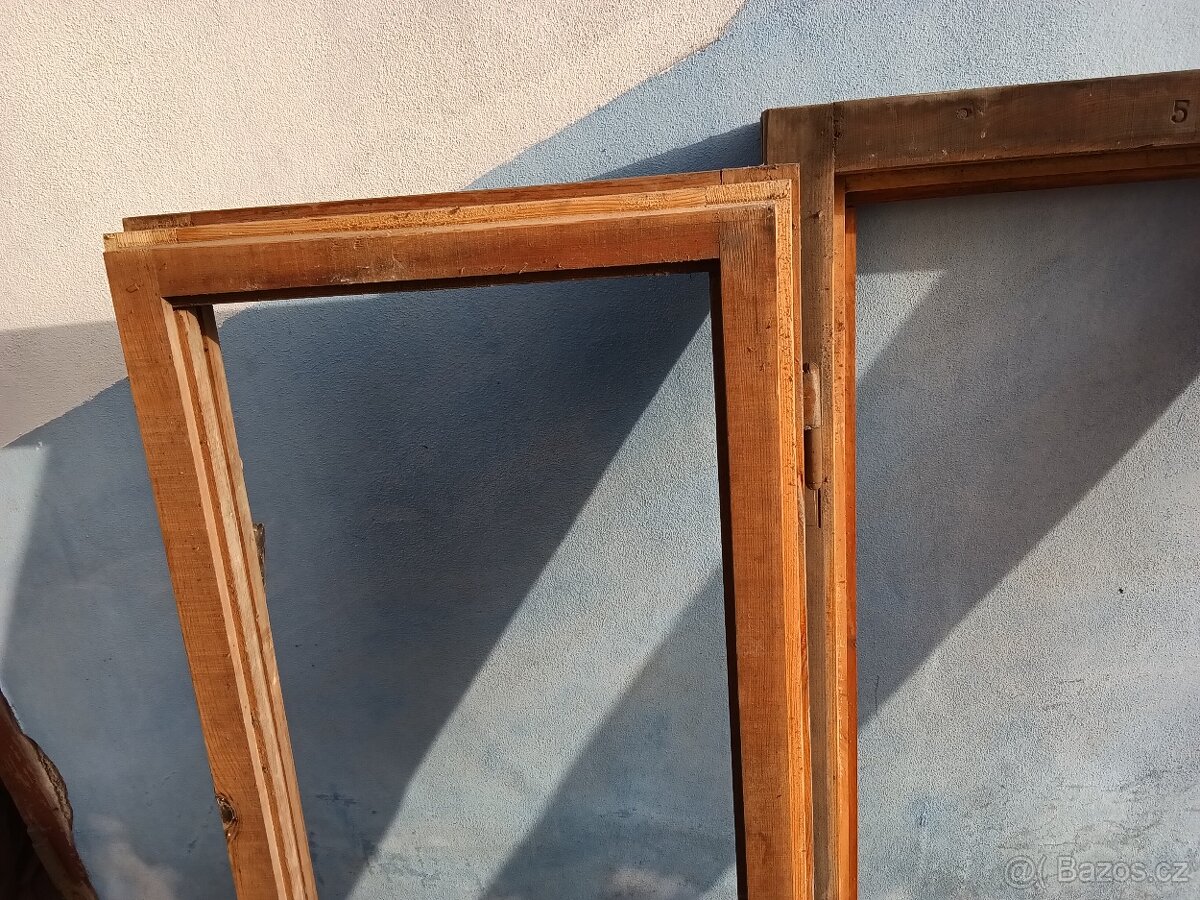 Dřevěný rám okna - nepoužitý - 4
