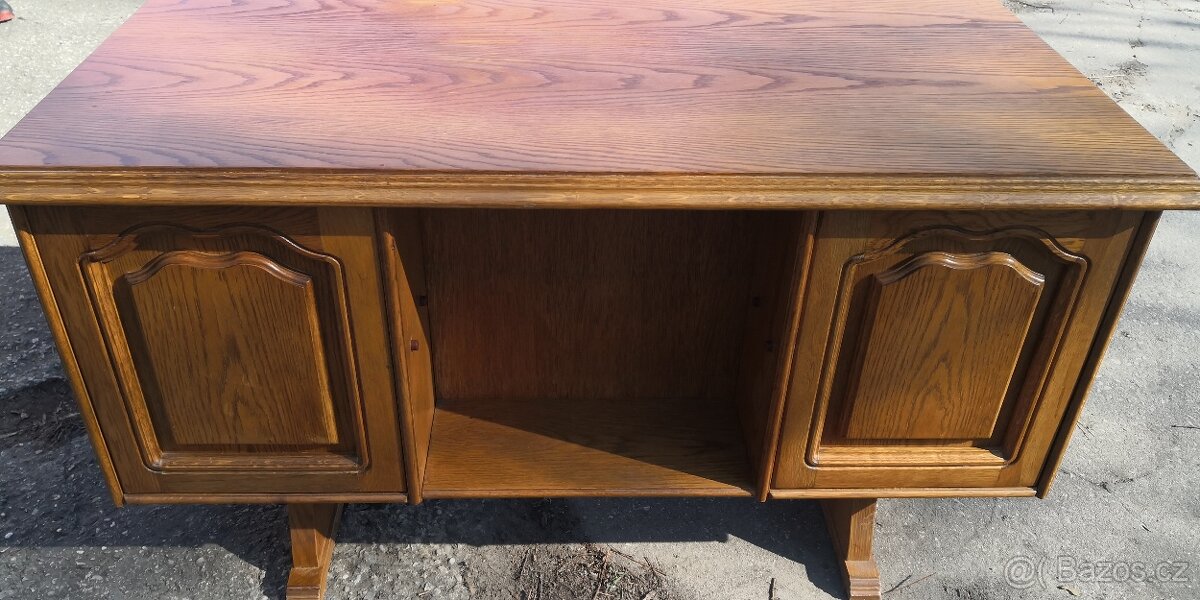 Masivní rustikální psací stůl - 4