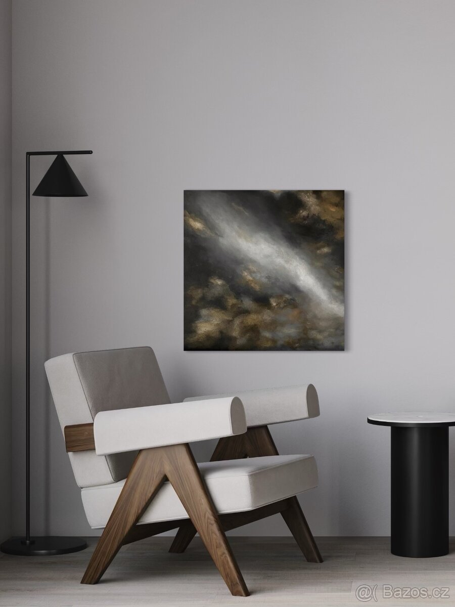 Abstraktní Obraz - 60x60cm - Naděje v temnotě - 4