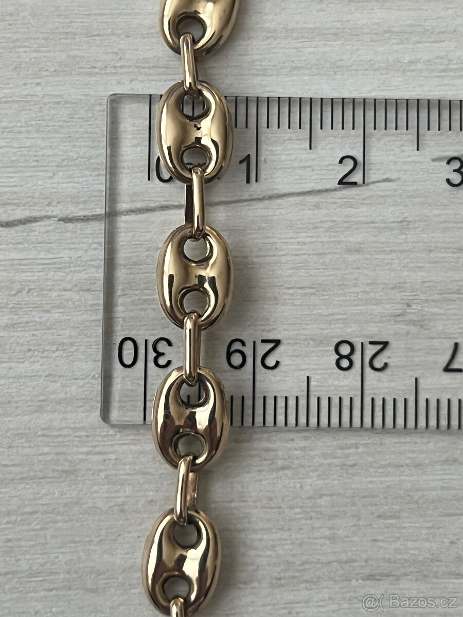 Zlato / zlatý řetízek Gucci 585/1000 - 4