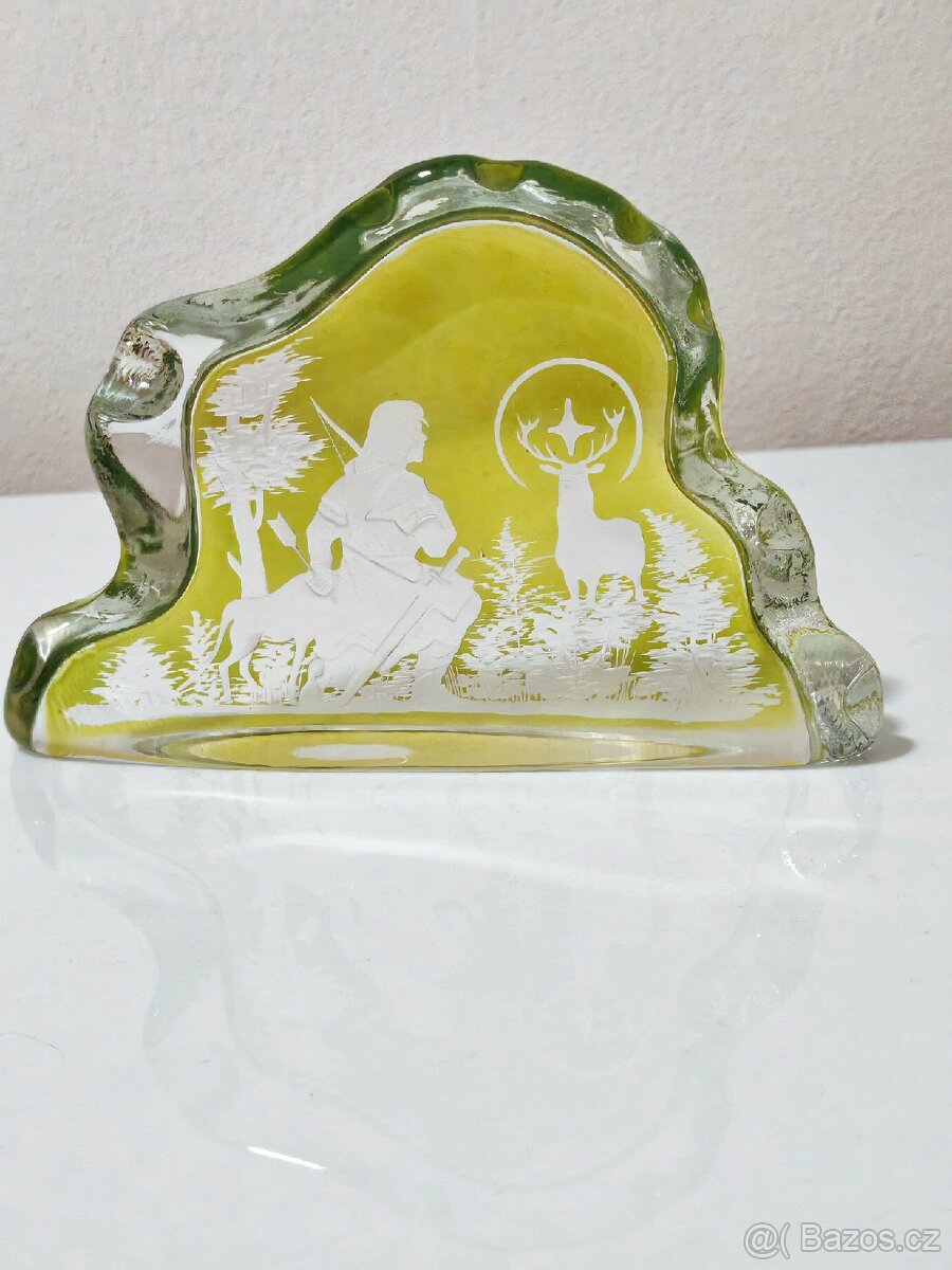 Staré skleněné těžítko/plastika - 4