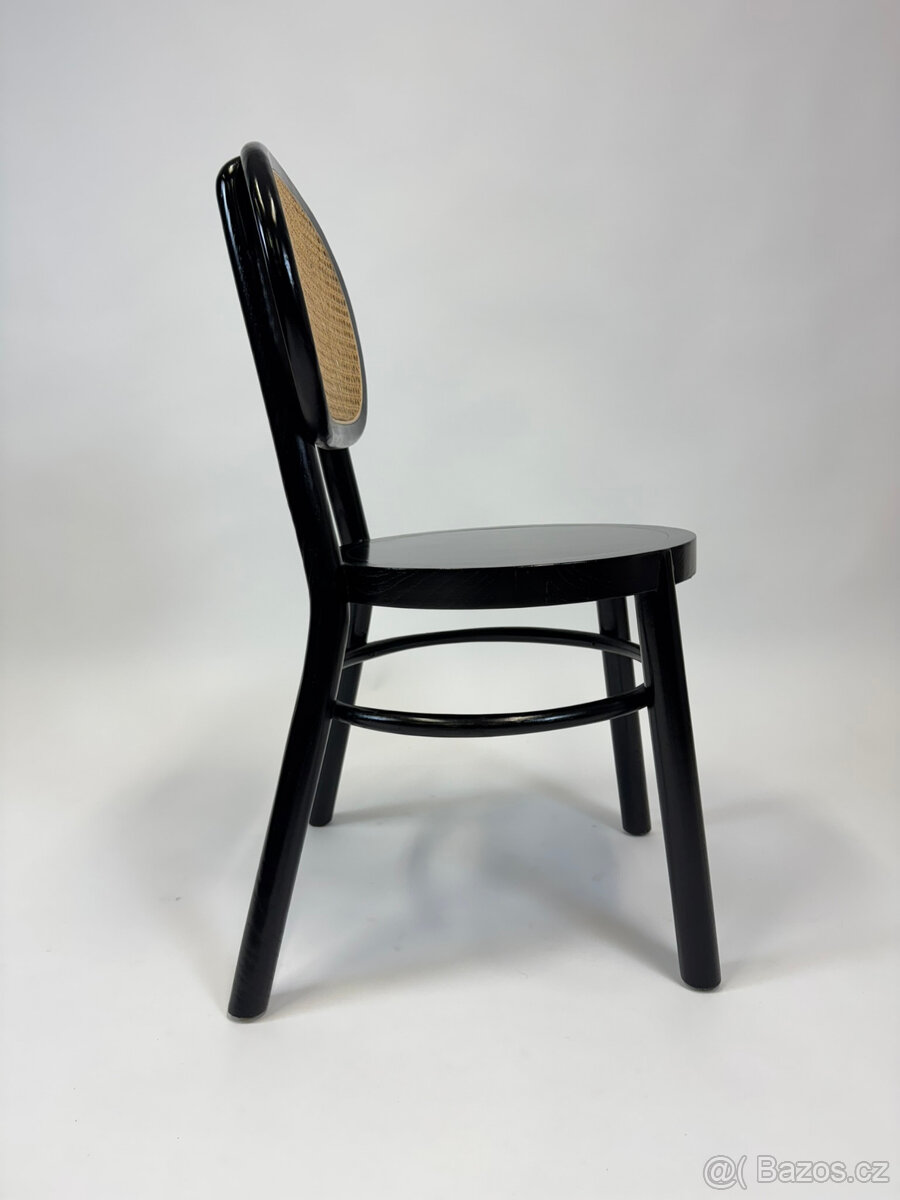 21 kusů zánovních židlí s ratanovým opěradlem -masivní dřevo - 4