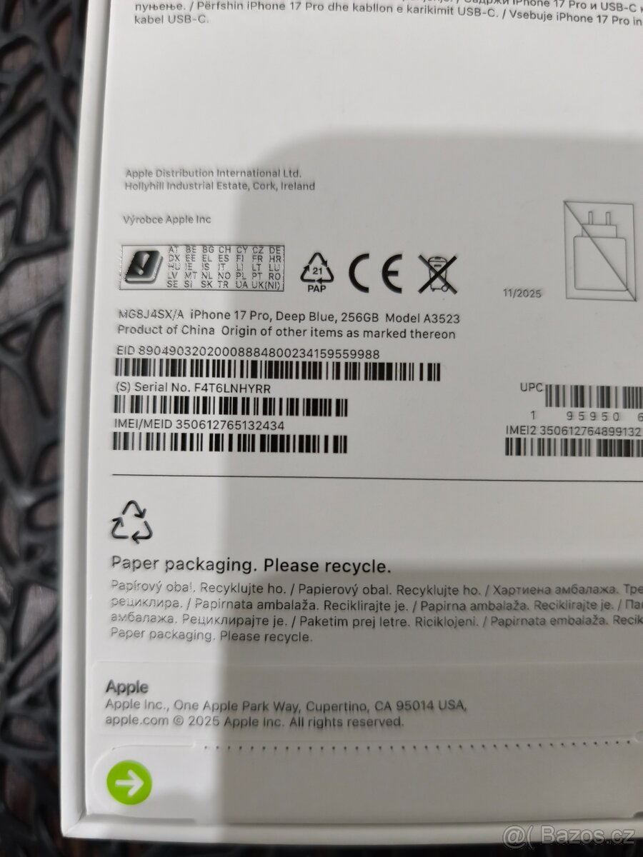 Nový Apple iPhone 17 Pro 256GB Blue,Vodafone - 4