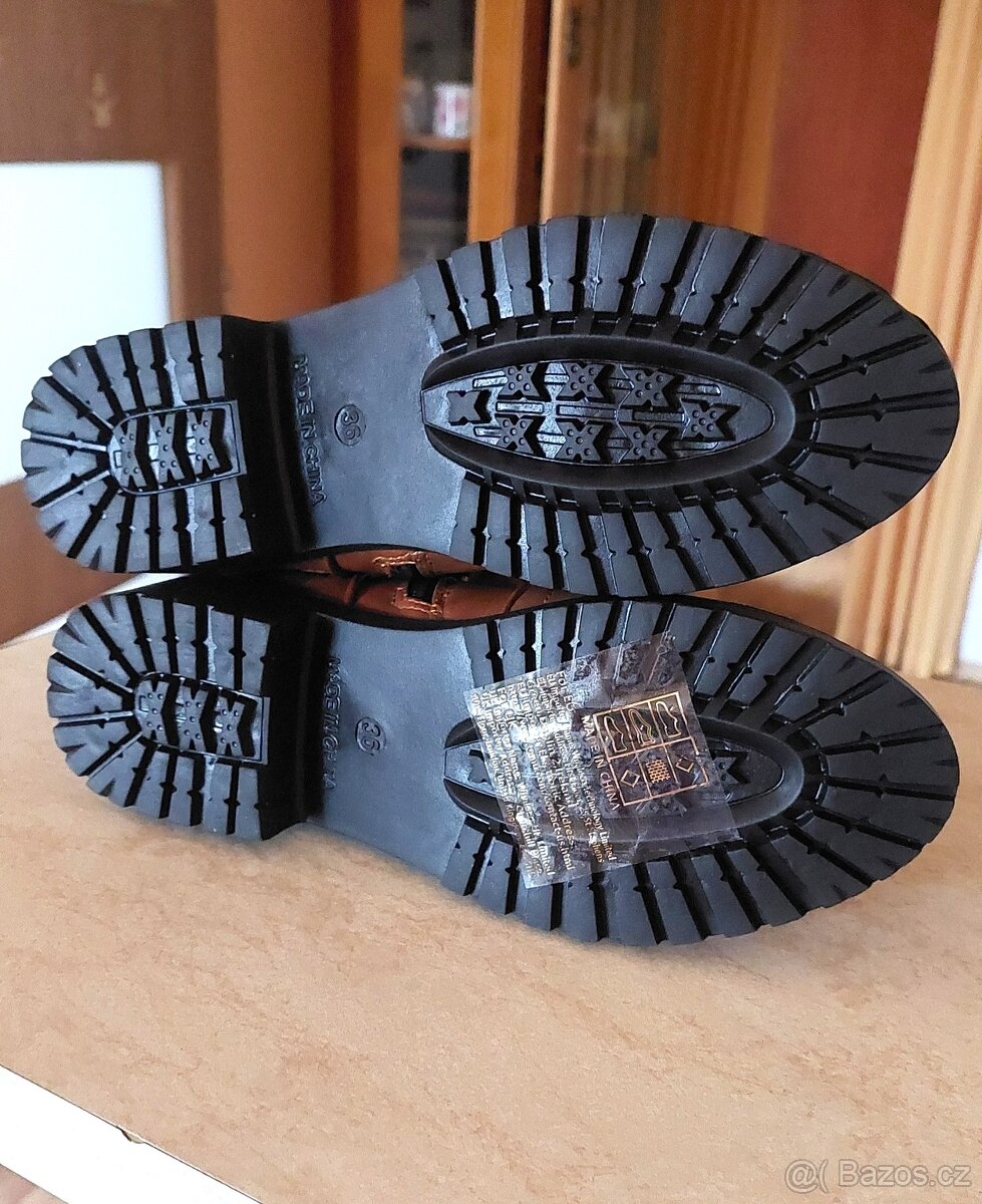 Nové hnědé boty č.36 - 4