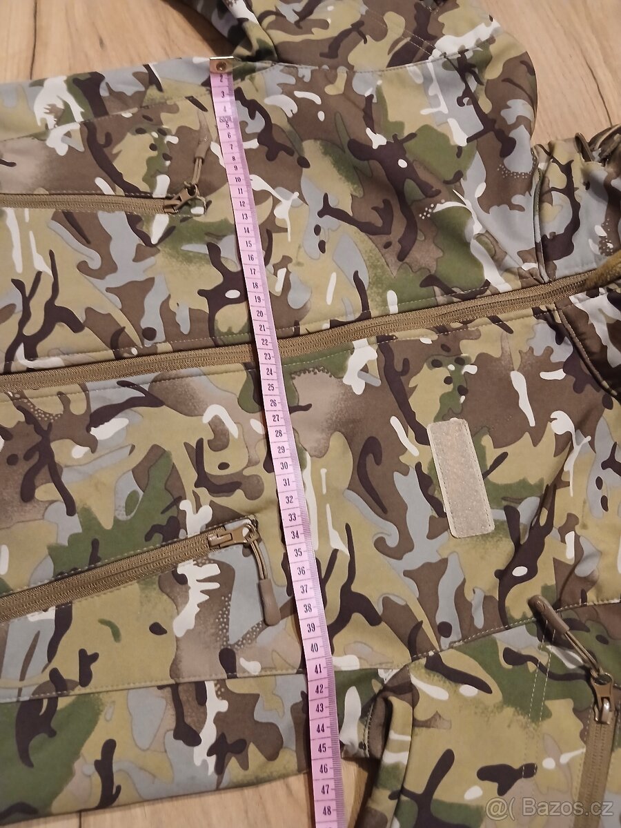 Maskáčová softshellová bunda dětská nová - 4