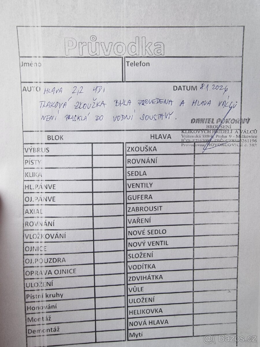 Hlava 2.2 hdi euro 4 - 4