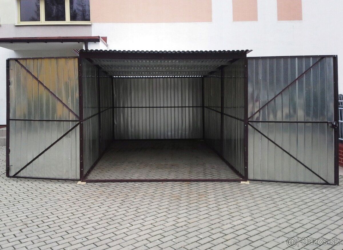 Plechová garáž 3x5m - 4