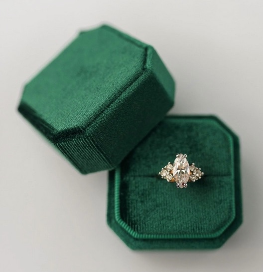 Starožitná malachitová škatulka - 4