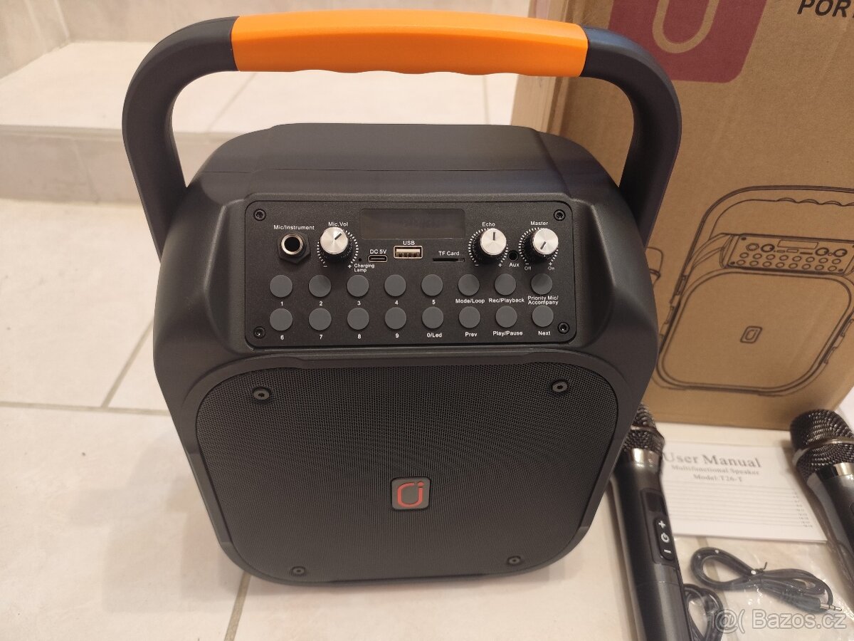 Prodám přenosný reprobox s vestavěnou baterií, dobíjení USB - 4
