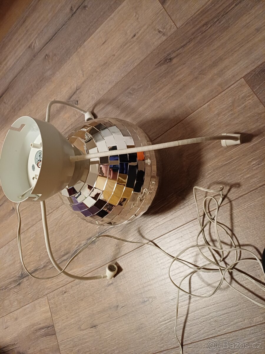 Disco koule na strop nebo zem průměr 20 cm - 4