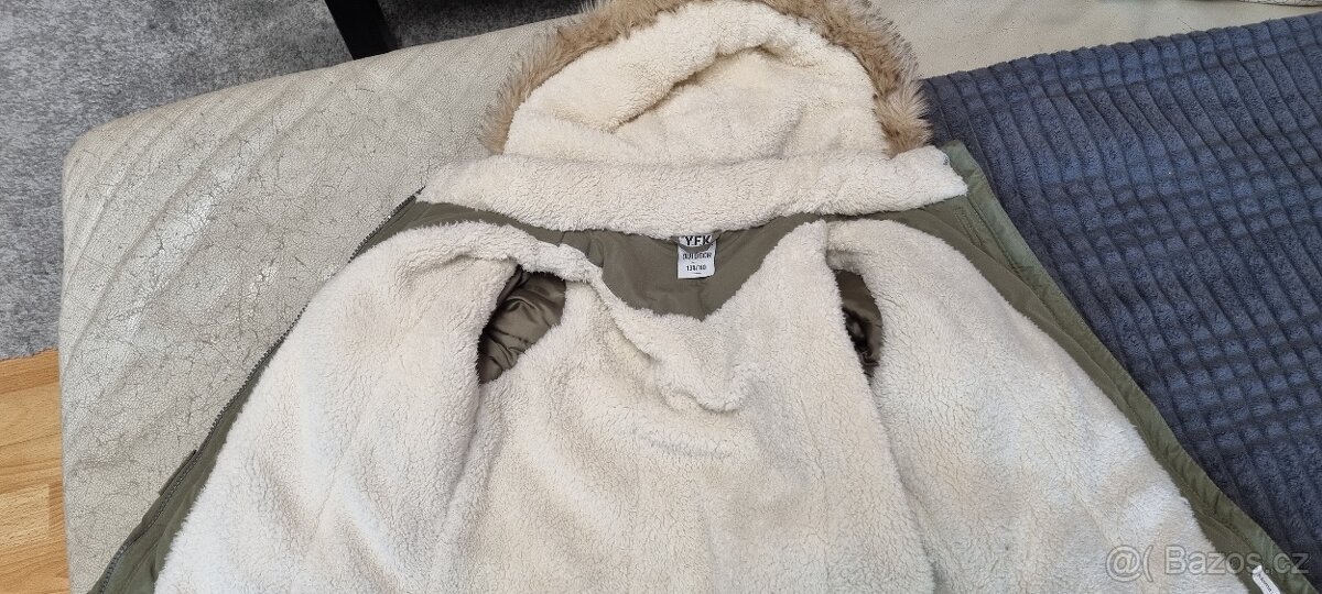 Zimní kabát, teplý vel. 134/140 - 4