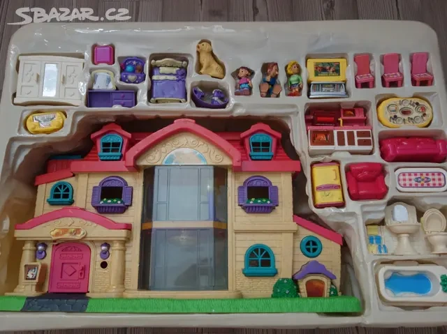 DOMEČEK PRO PANENKY s NÁBYTEK + POSTAVIČKY - 4