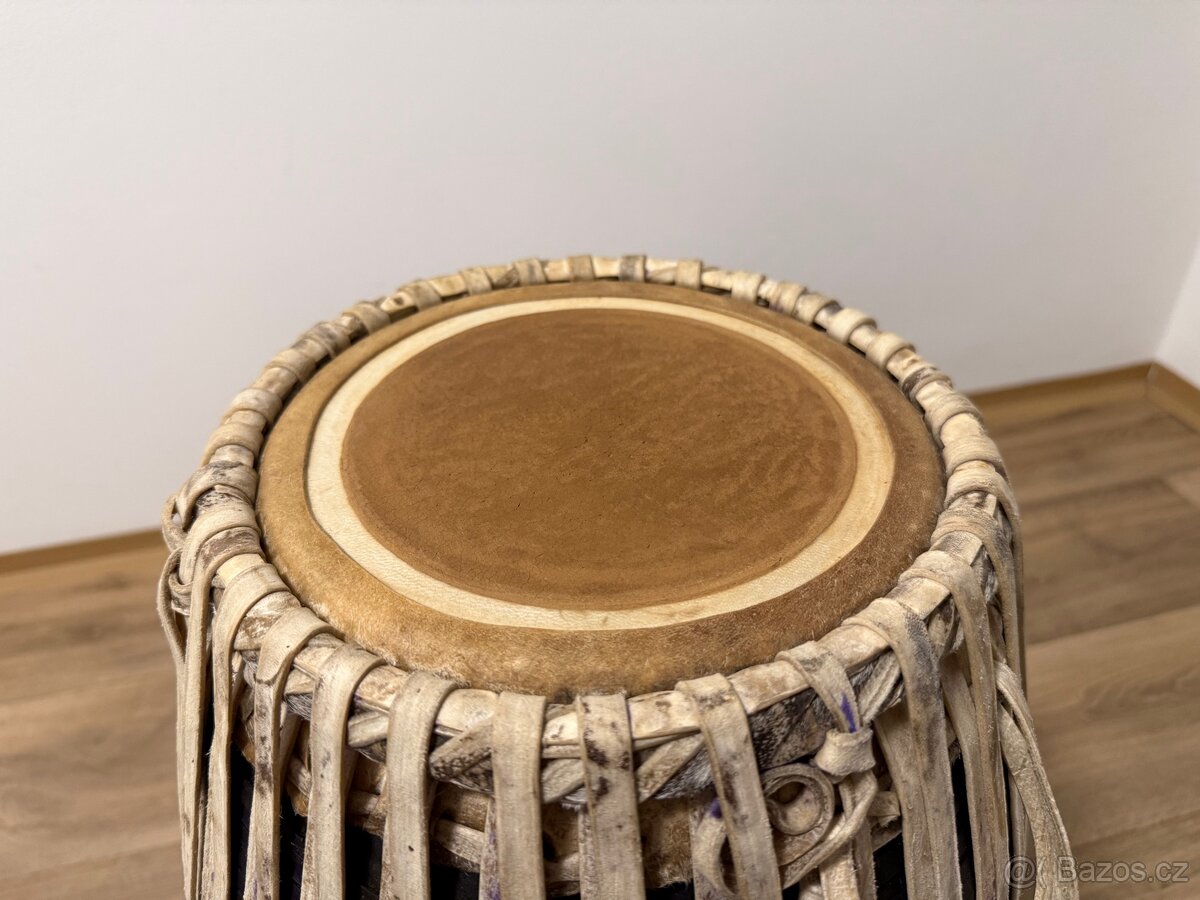 Mridanga - oboustranný hlíněný buben - 4