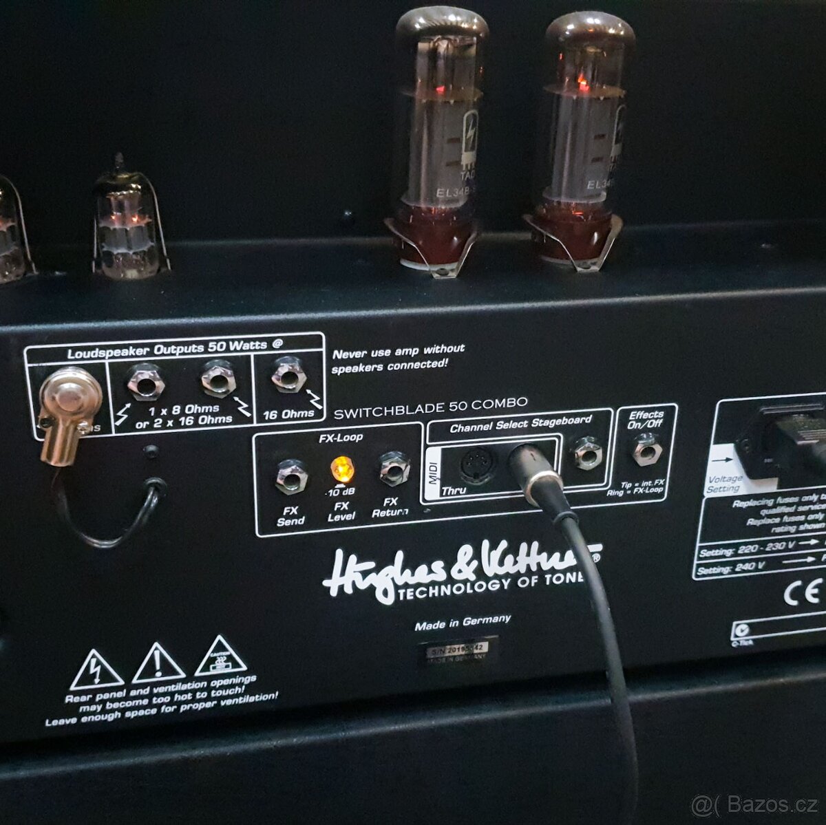 H&K Switchblade 50 celolampové kytarové kombo - 4