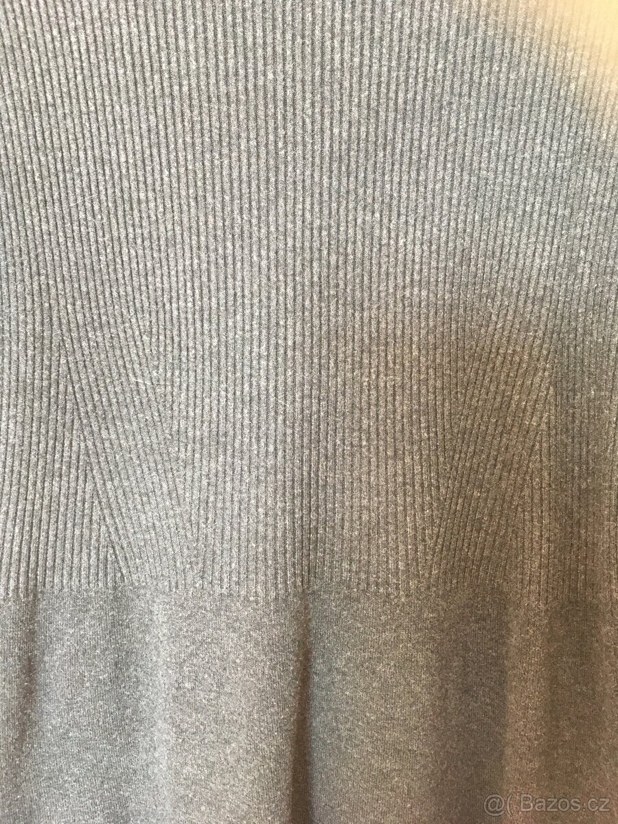 Úpletové antracitové šaty - 4