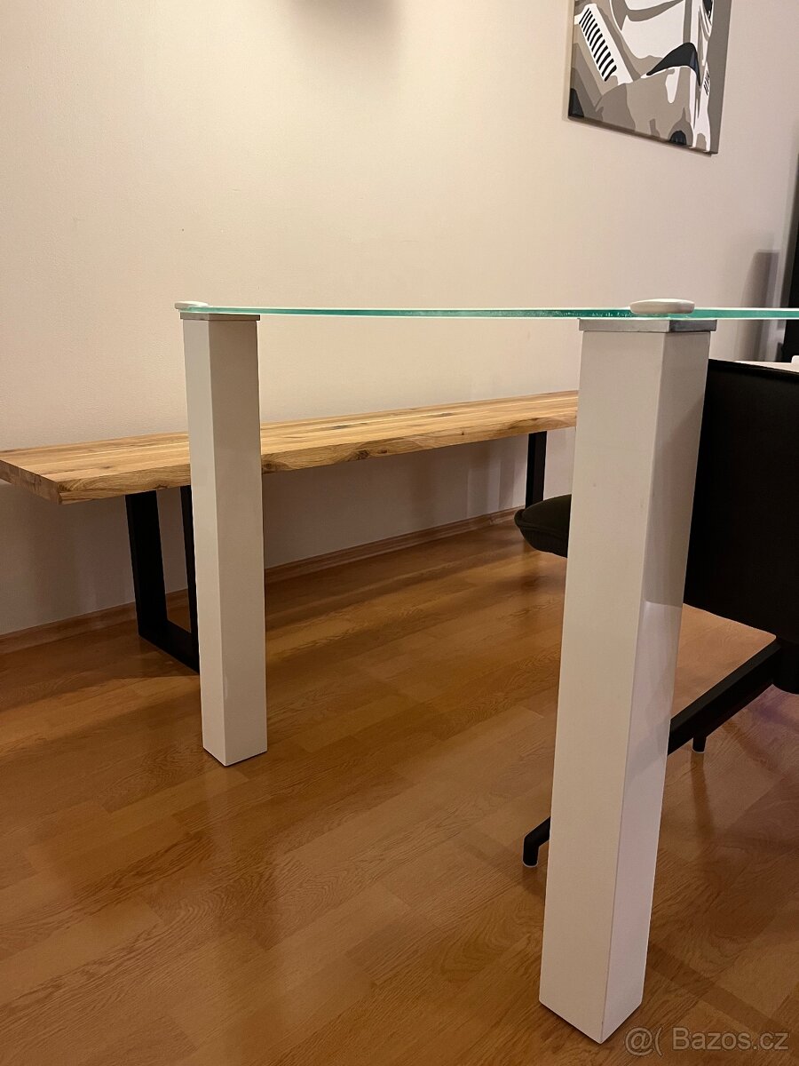 Jídelní stůl skleněný 140x80x74 - 4