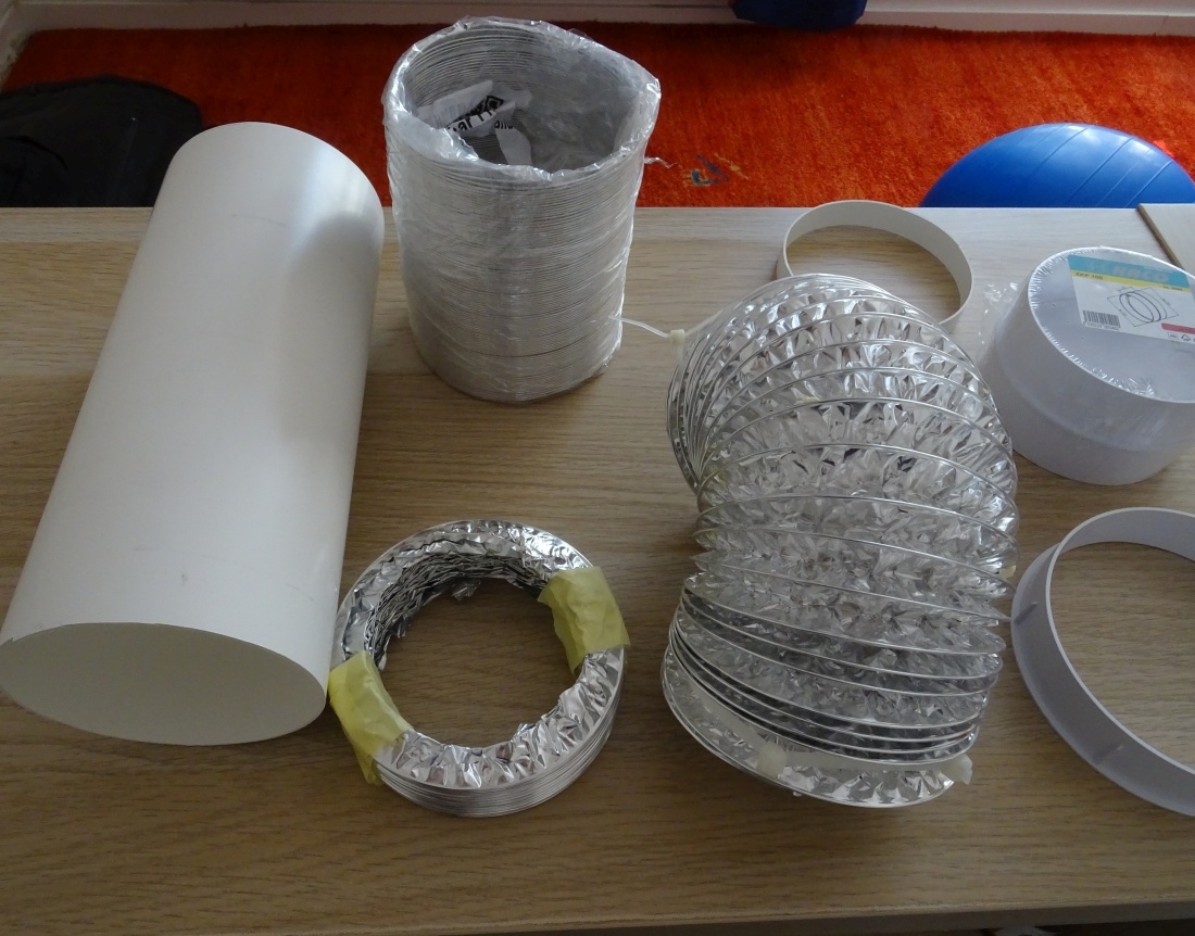 Ventilace 100 mm - přebytky - cena za vše - 4