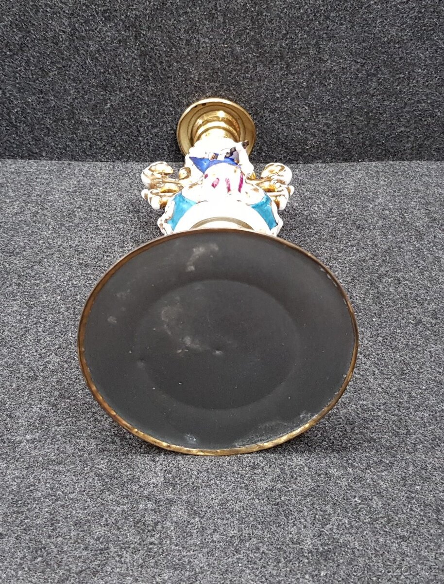 Starožitný figurální svícen - 4