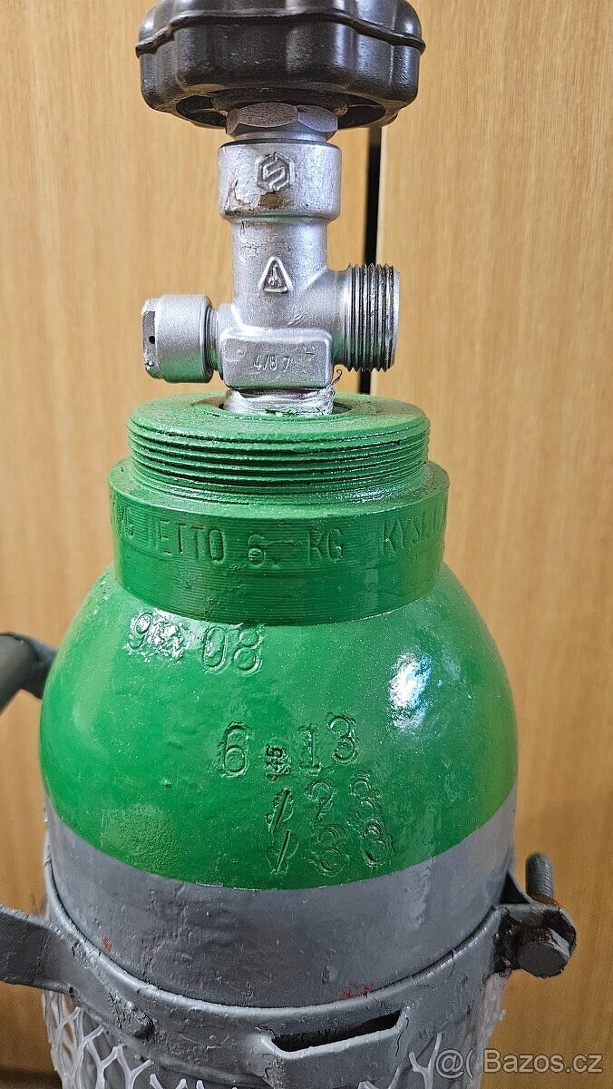 PLNÁ láhev tlaková bomba 6kg CO2 na svařování i Pivo - 4