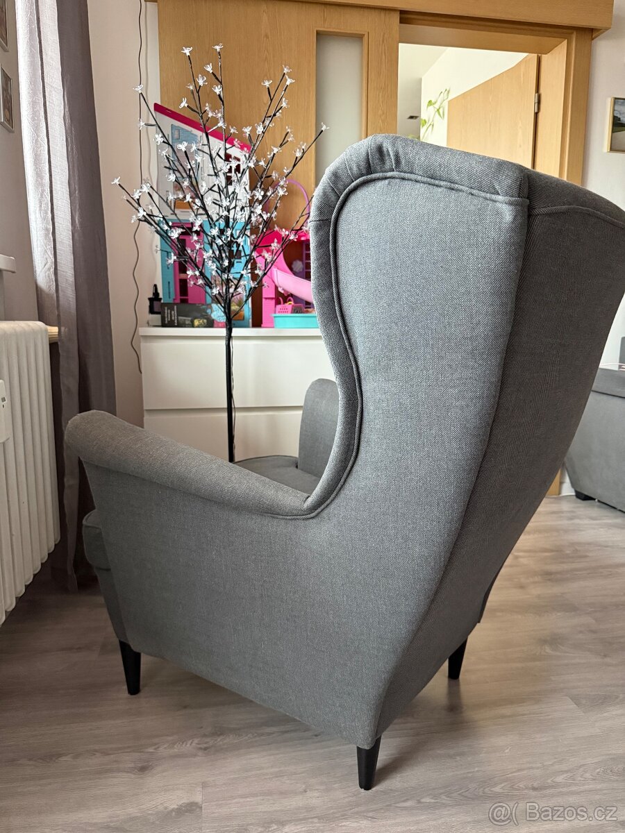 IKEA křeslo ušák STRANDMON - 4