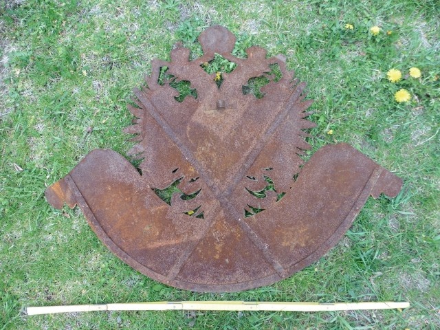 C.K.poštovní a telegrafický úřad-plechová cedule - 4