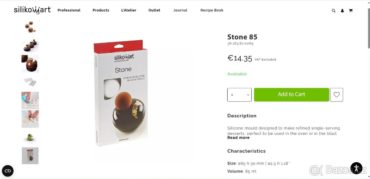 Silikonová forma Silikomart Stone (nová nepoužitá) - 4