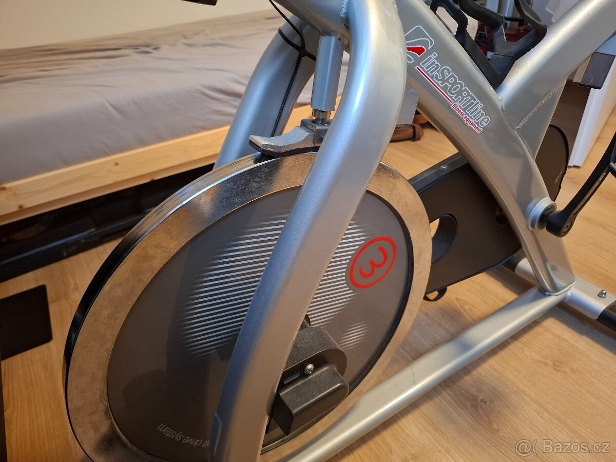 Cyklotrenažér spiningové kolo InSportLine Epsilon 3 - 4