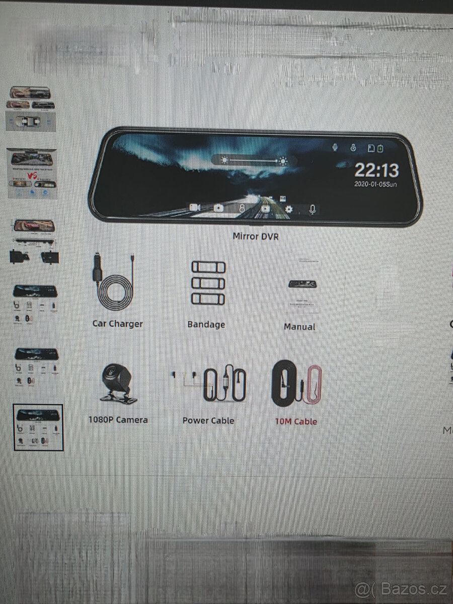 Dash cam, duální zpětné zrcátko - 4