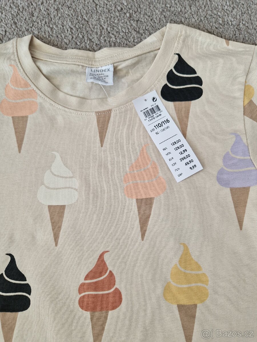 Krásný set letních triček Lindex vel 110/116 - 4