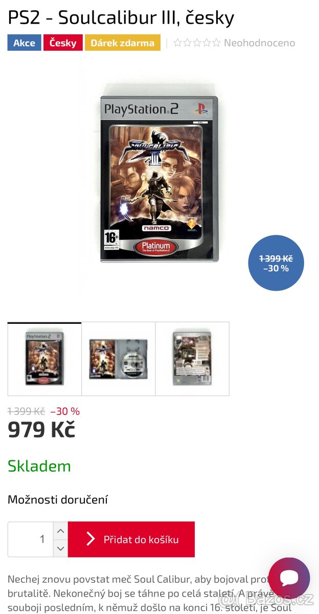 PS2 hry Star Wars Battlefront + Soulcalibur 3 + Burnout 3 - 4