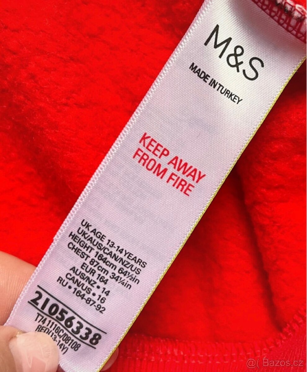 Krásná dívčí delší mikča M&S vel.164 - 4