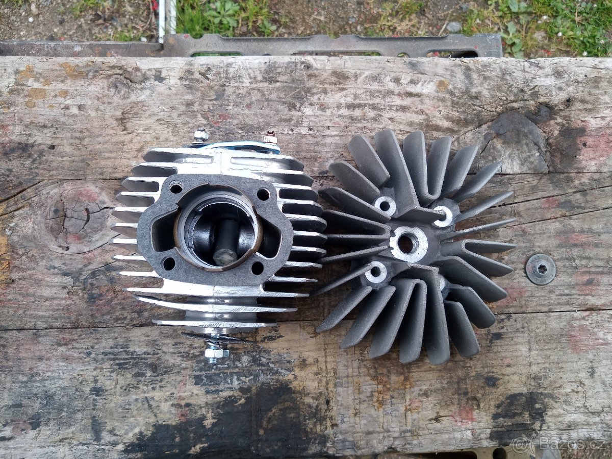 Jawa 50 pionýr - Originál válec 60 ccm3 + hlava vějířová - 4