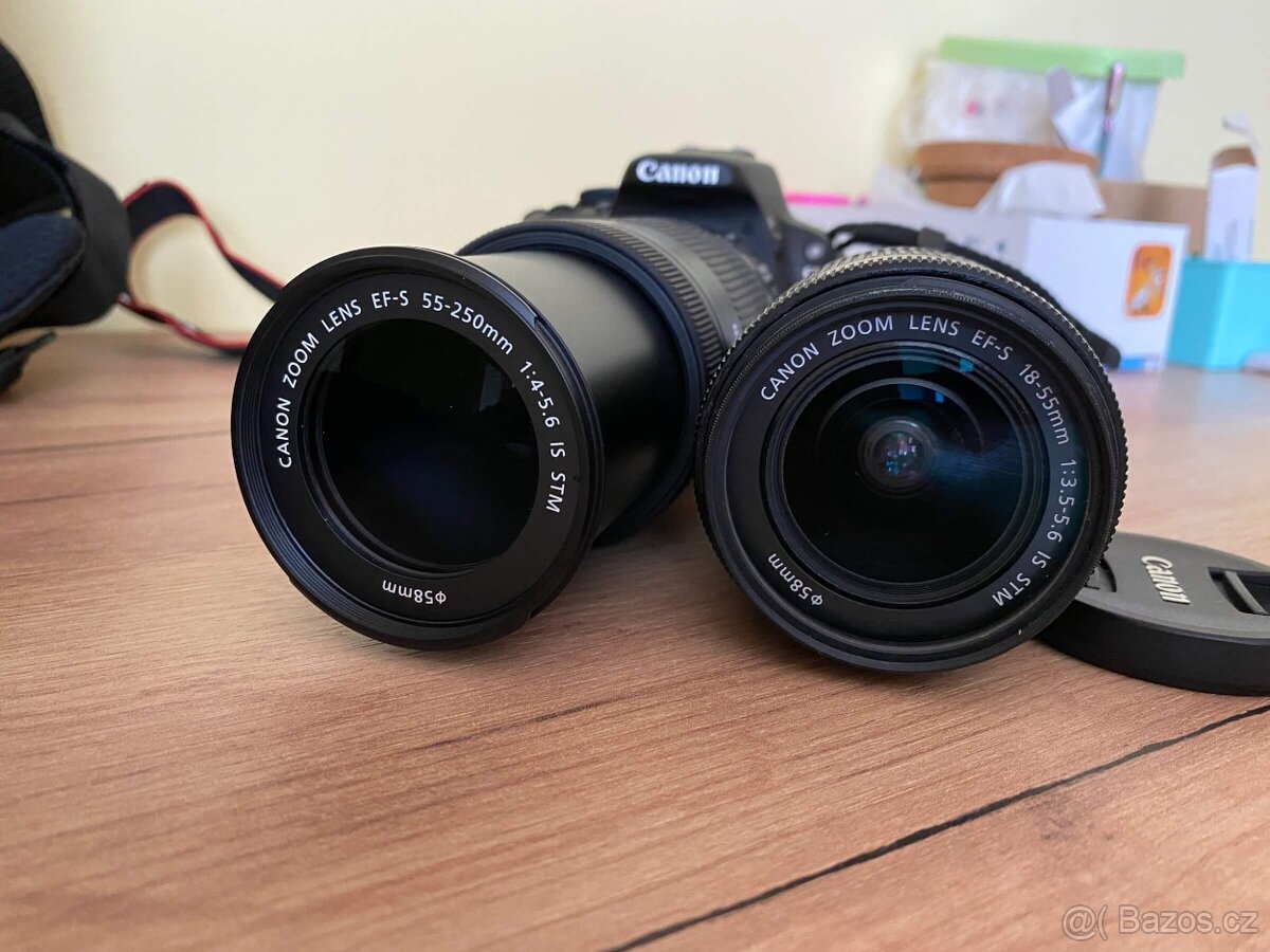 Zrcadlovka Canon EOS 100D + objektivy 18-55 a 55-250 - 4