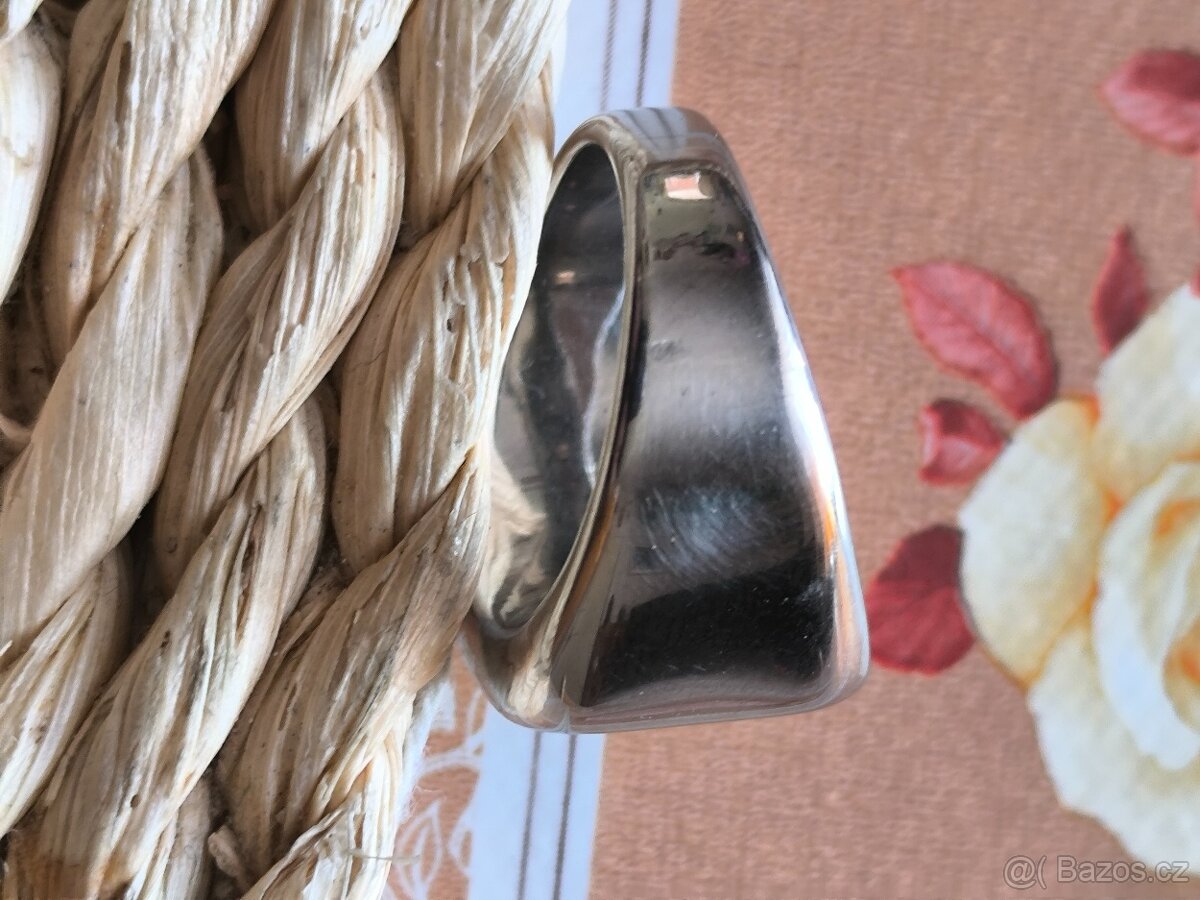 PRSTEN SNB VE STŘÍBRNÉ BARVĚ - 4