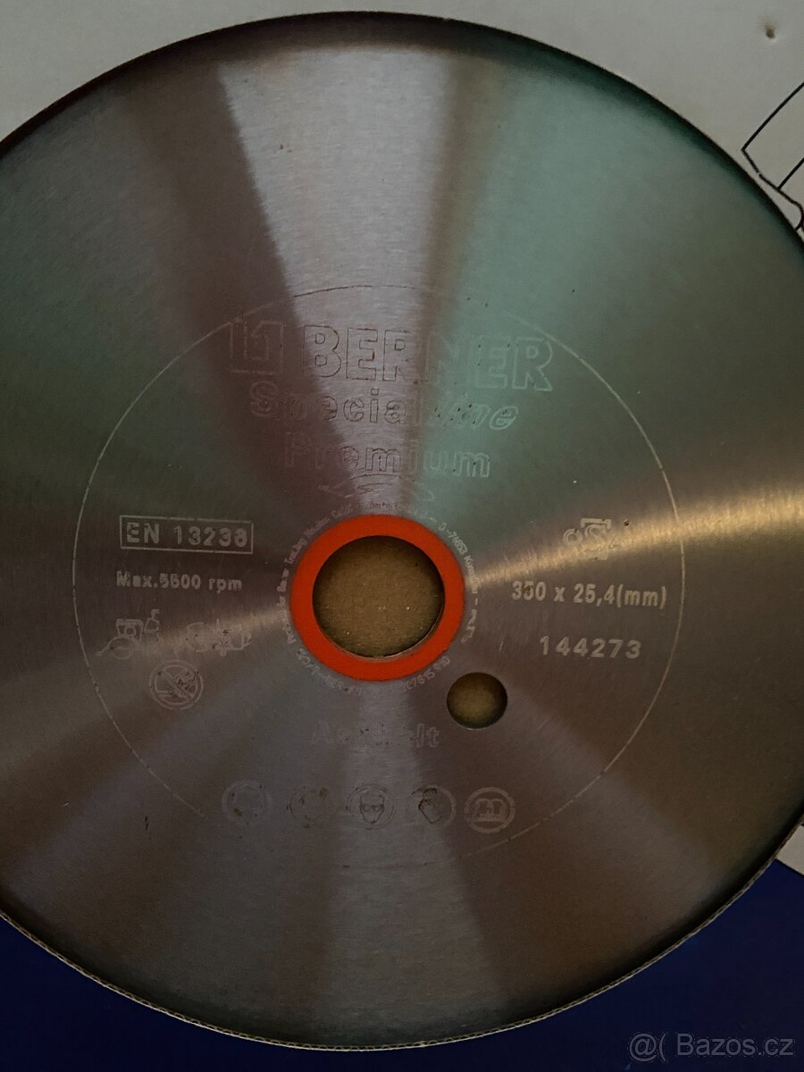 Diamantový kotouč DIAABRASIV 350x25,4 WET&DRY P1, Berner - 4