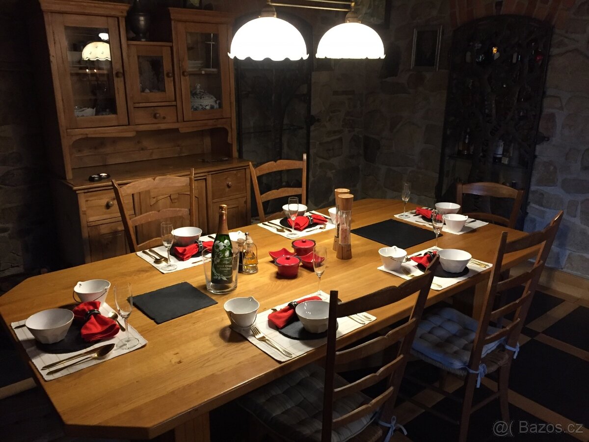 Velký masivní stůl 240x120 cm - 4