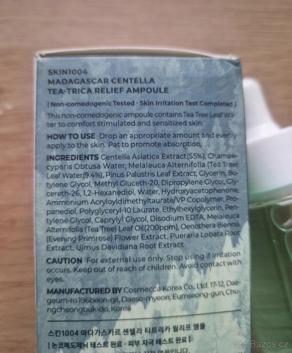 Centella Madagascar tee trica sérum tonikum proti akné - 4