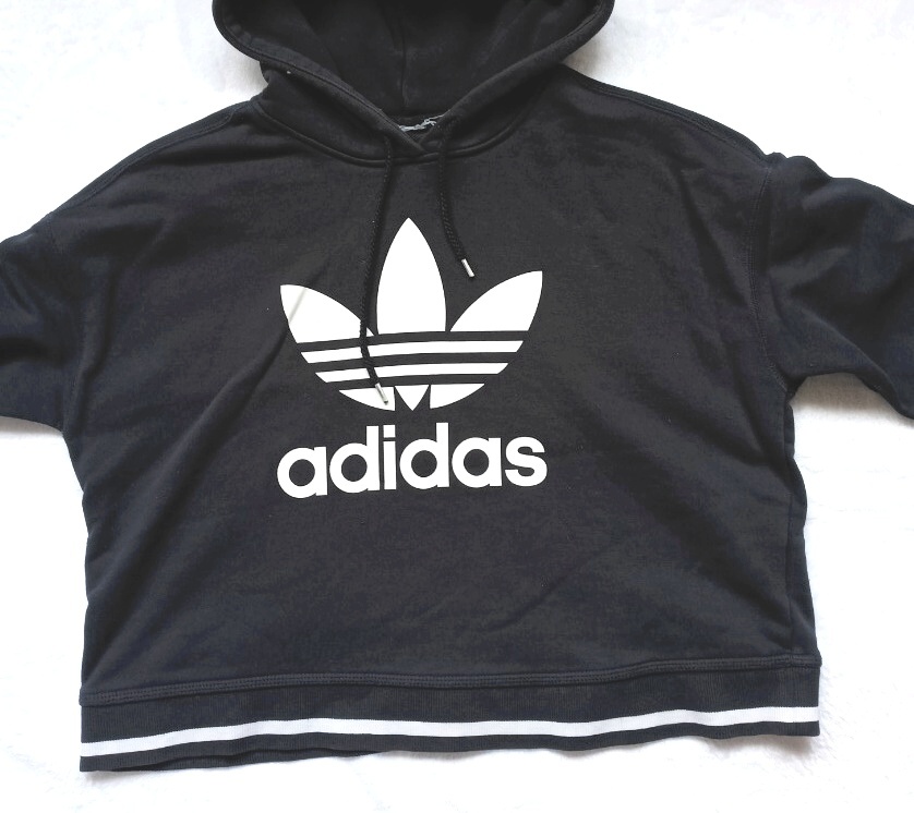 CROP TOP MIKINA -ADIDAS- M/L, 38/40.. - 4